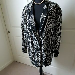 Jacket with Zebra Motif